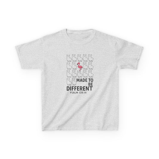 Psalm 139 :14 'Made to be DIFFERENT', Christian Kids Shirt, Kingdom Identity Tee , Positive Christian Shirt , VBS Church camp tee