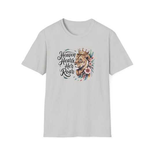 Heaven Hears Her Roar Lion Christian Tee, New believer Gift , Jesus Lover, Church Merch