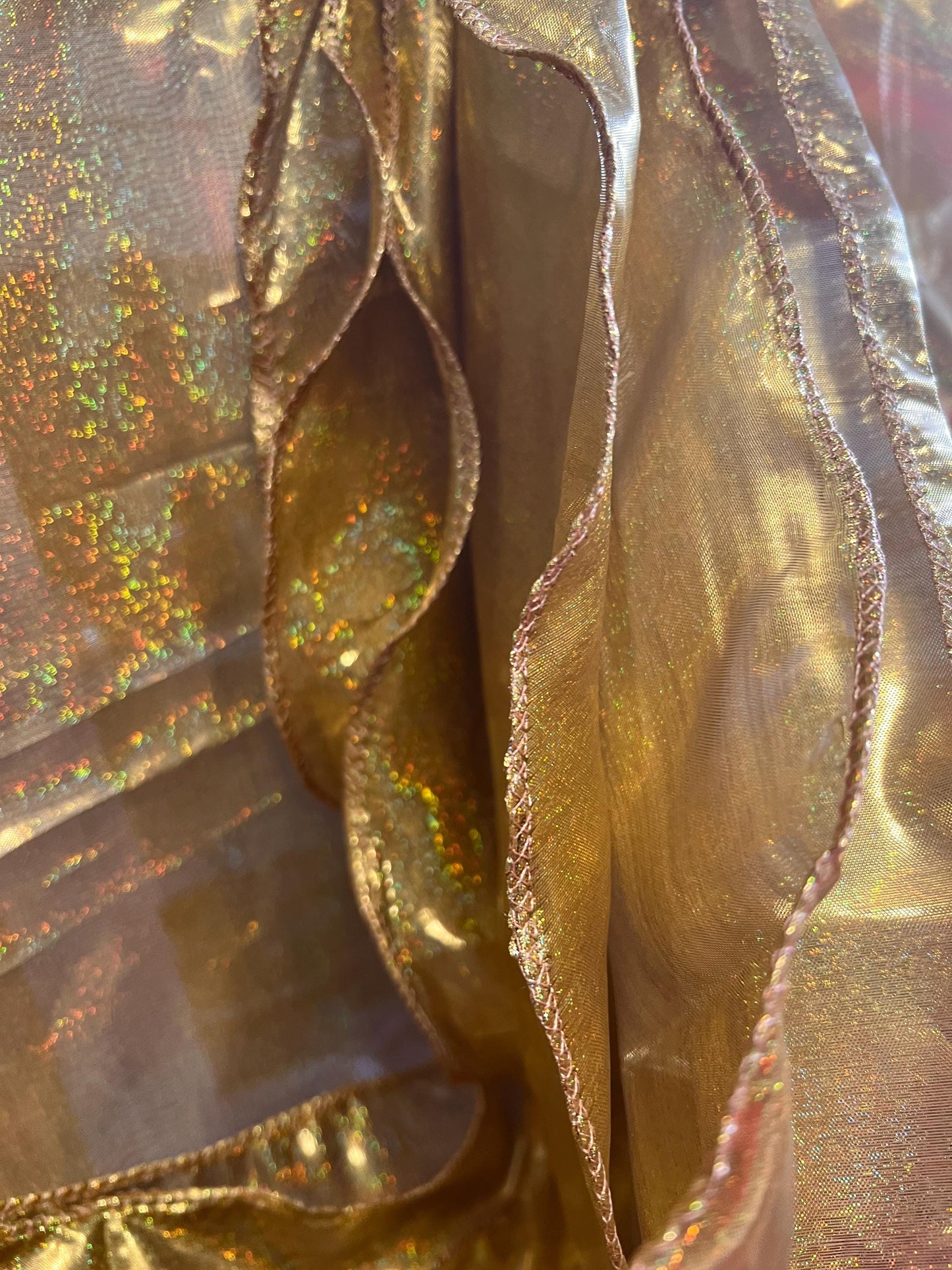 Gold Metallic Lame Worship flags Flexi Rod Praise dance banners