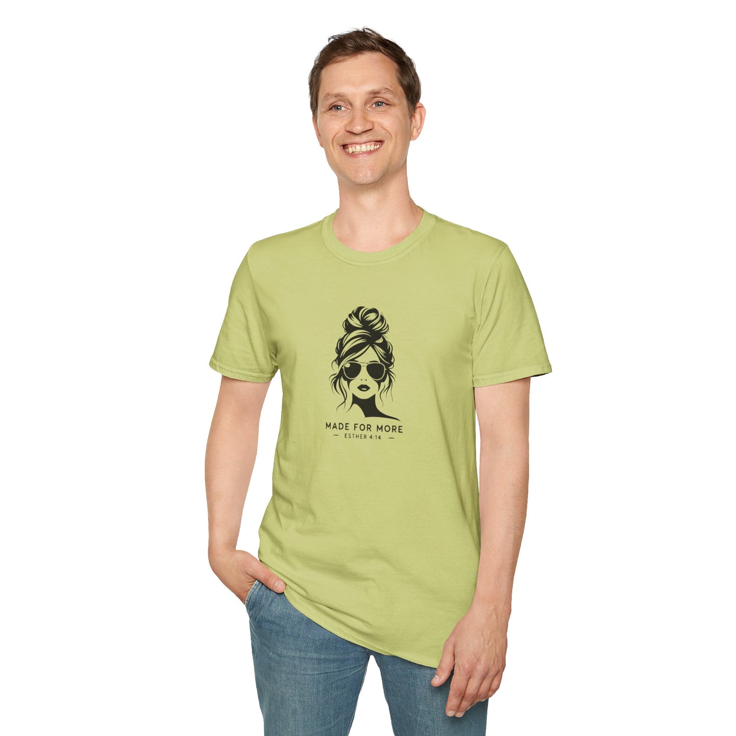 Chic Minimalist line Art Made for More Christian Tee, Christian T shirt New believer Gift, Church Merch