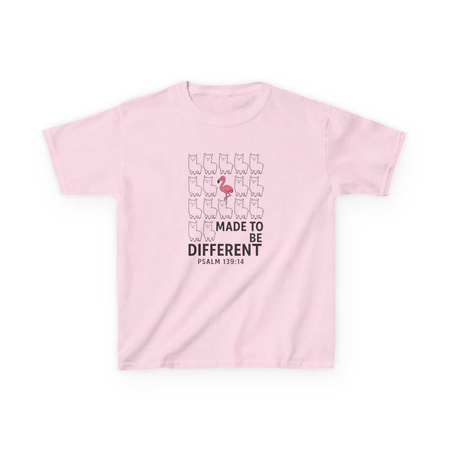 Psalm 139 :14  'Made to be DIFFERENT', Christian Kids Shirt, Kingdom Identity Tee , Positive Christian Shirt , VBS Church camp tee