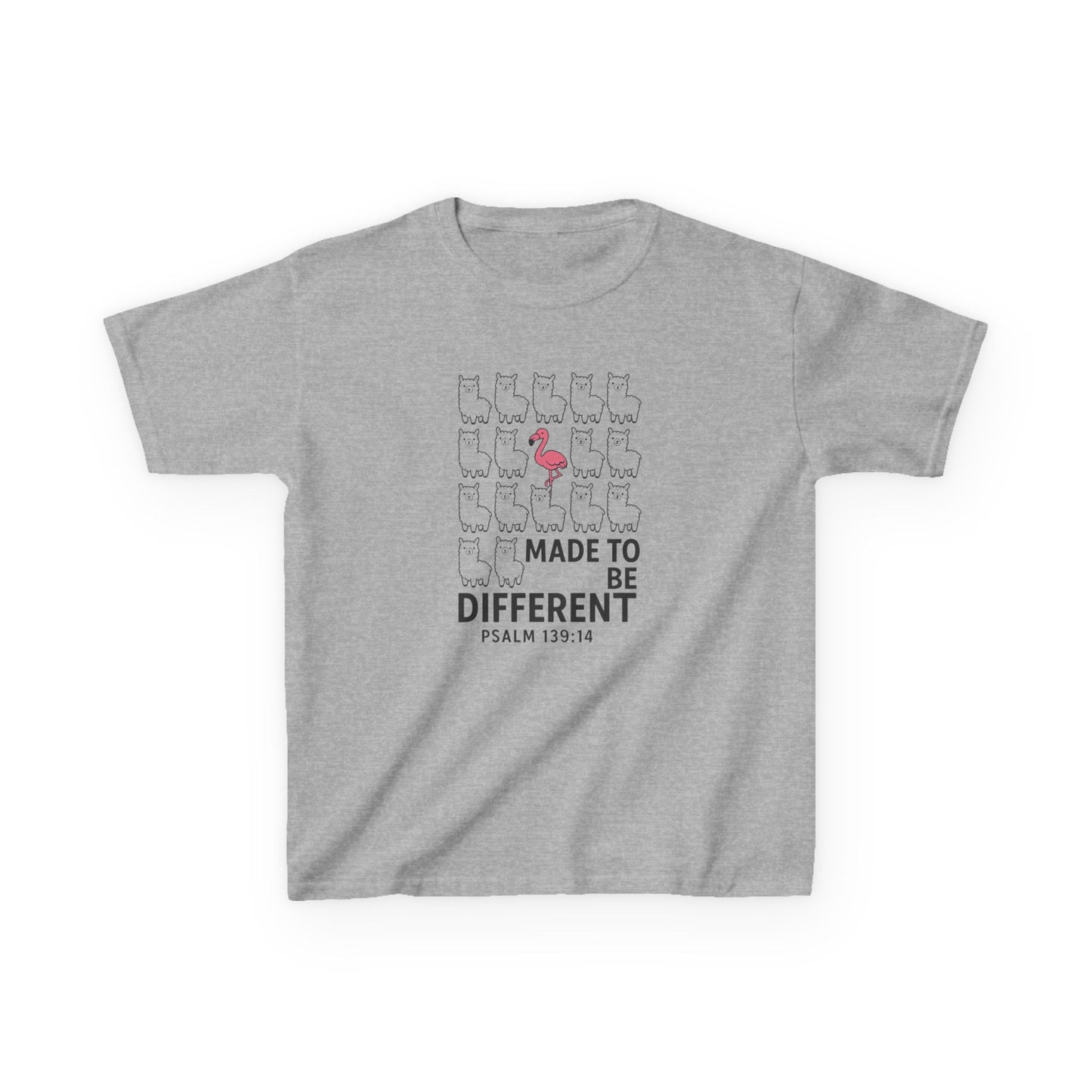 Psalm 139 :14  'Made to be DIFFERENT', Christian Kids Shirt, Kingdom Identity Tee , Positive Christian Shirt , VBS Church camp tee