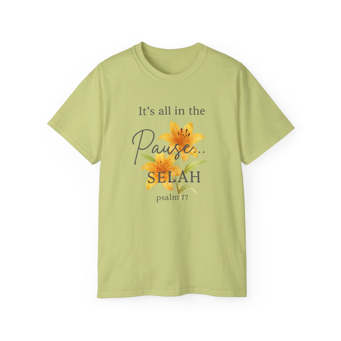 Floral It's all in the Pause Christian Tee, Inspirational Christian Shirt, New believer gift , Church Merch