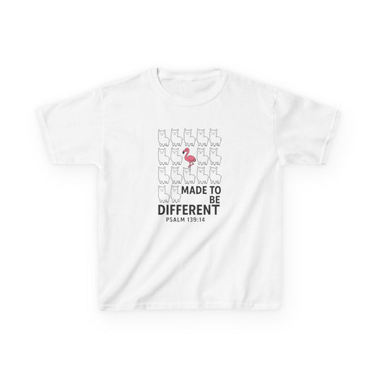 Psalm 139 :14  'Made to be DIFFERENT', Christian Kids Shirt, Kingdom Identity Tee , Positive Christian Shirt , VBS Church camp tee