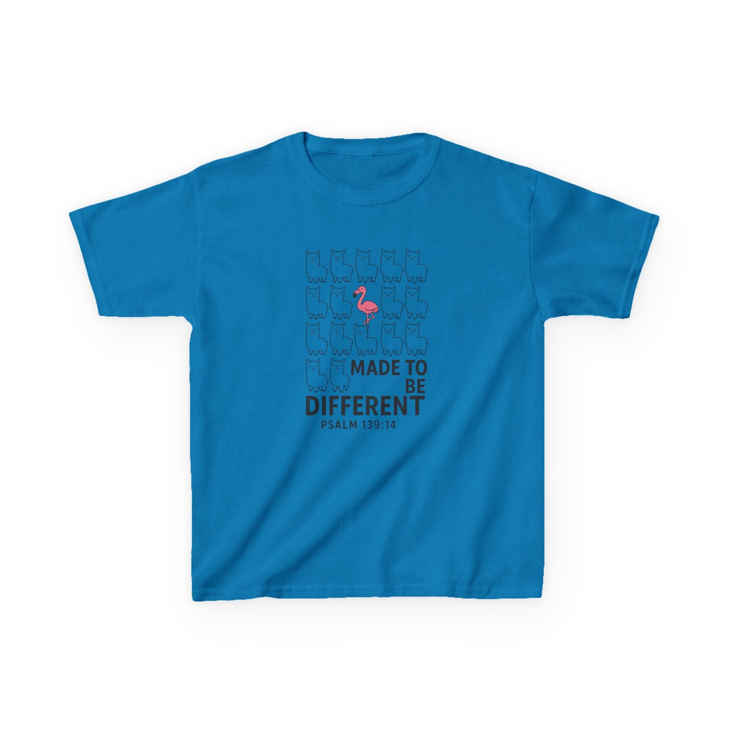 Psalm 139 :14  'Made to be DIFFERENT', Christian Kids Shirt, Kingdom Identity Tee , Positive Christian Shirt , VBS Church camp tee