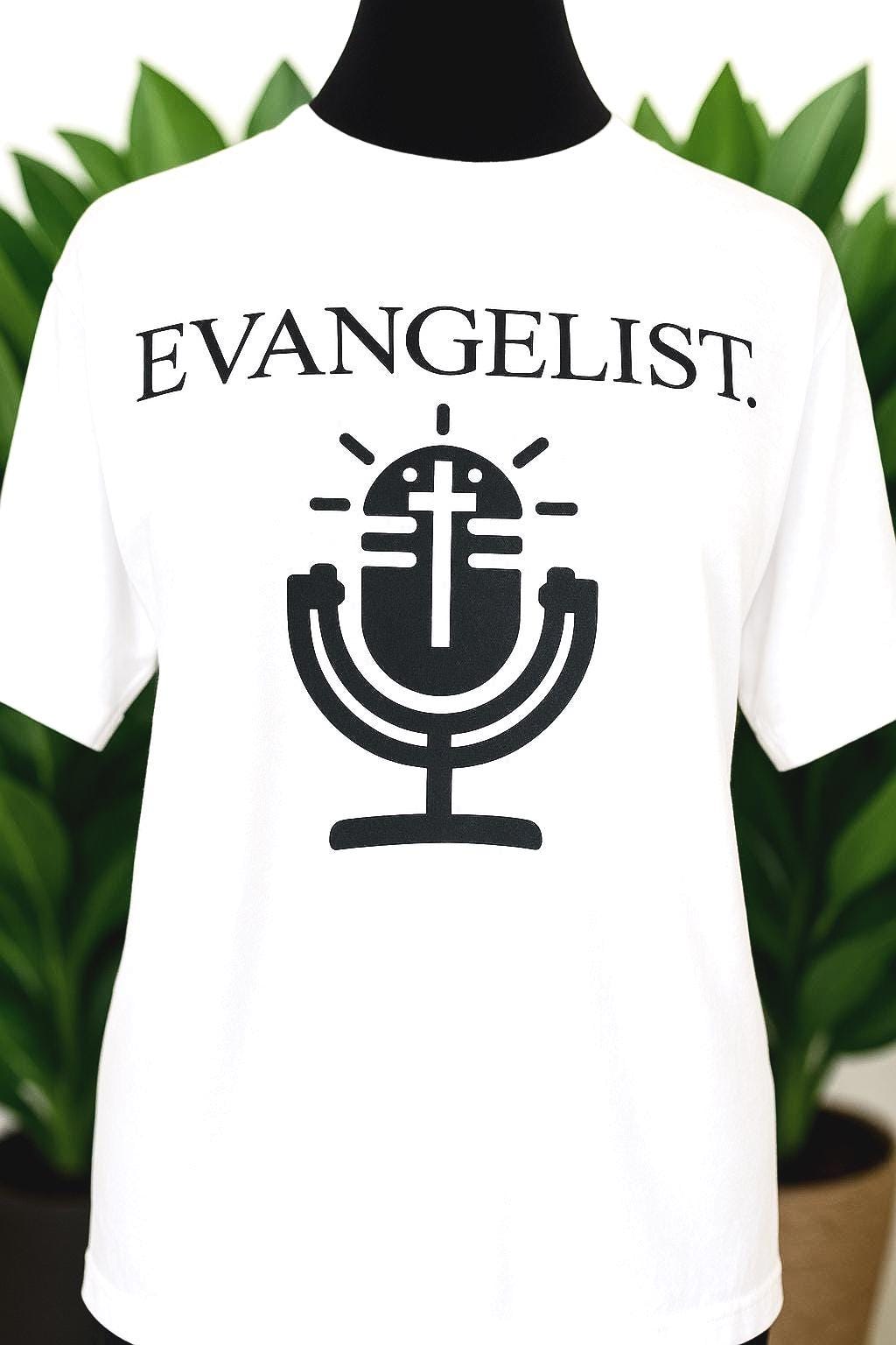 Evangelist Iron On Vinyl T-Shirt | Christian Apparel Unisex Faith-Based Church Team Tee | Evangelism top
