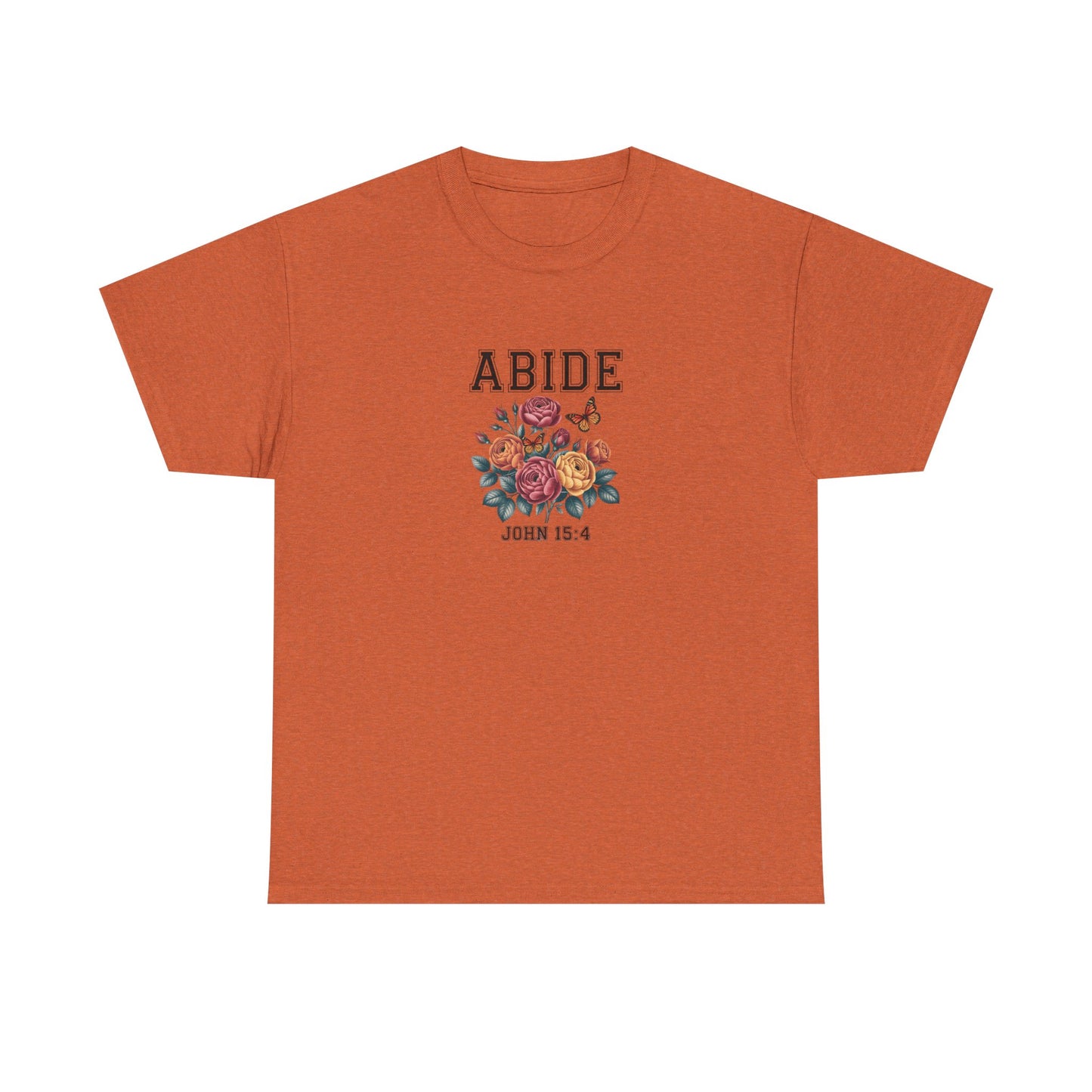 Abide In Him Christian Tee , Inspirational Shirt, New believer  Gift, Casual Church Tee , Faith-Based Tee, Praise T shirt