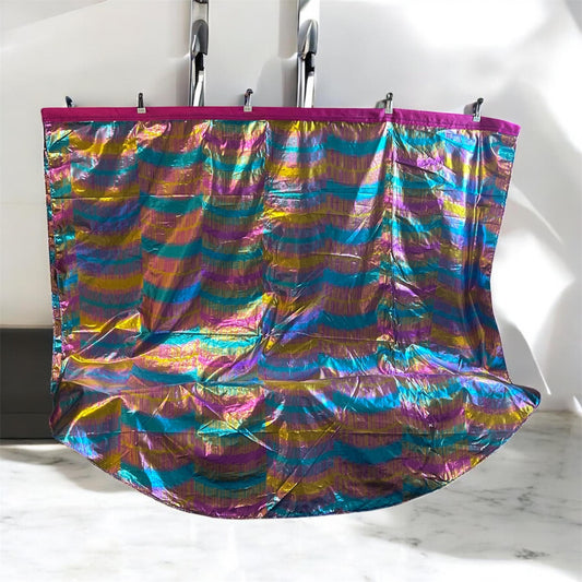 Confetti Metallic Lame Worship Praise dance flags Christian banners with Flexi rods