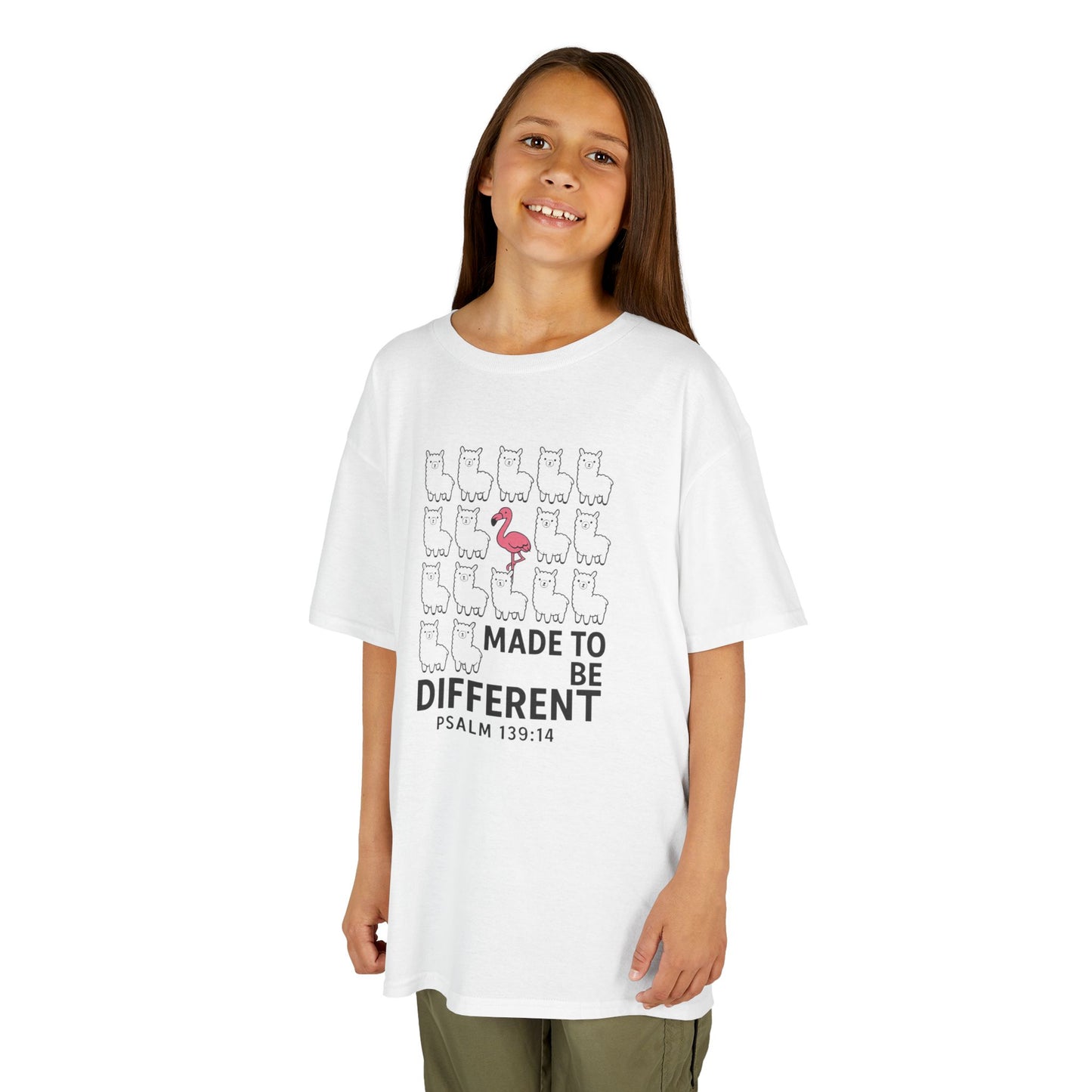 Psalm 139 :14  'Made to be DIFFERENT', Christian Kids Shirt, Kingdom Identity Tee , Positive Christian Shirt , VBS Church camp tee