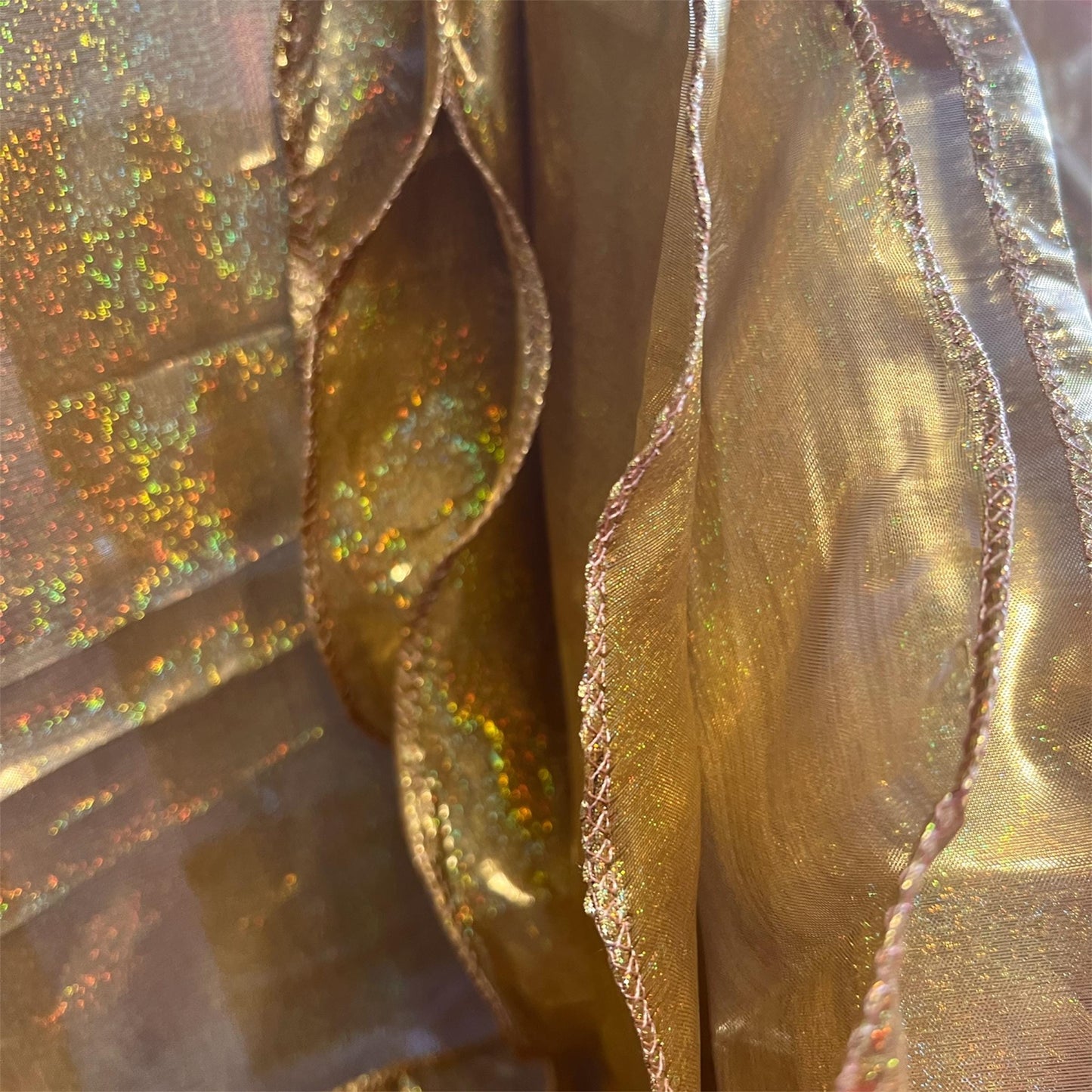 Gold Metallic Lame Worship flags Flexi Rod Praise dance banners