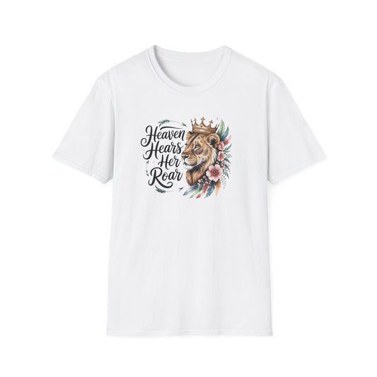Heaven Hears Her Roar  Lion  Christian Tee, New believer Gift , Jesus Lover, Church Merch