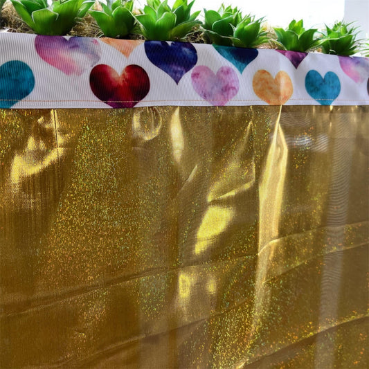 Gold Metallic Lame Worship flags Flexi Rod Praise dance banners